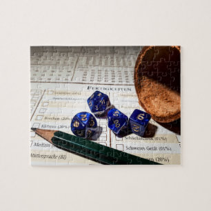 Tabletop RPG   Fantasy Role Player Character Sheet Puzzle