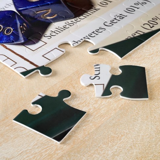 Tabletop RPG | Fantasy Role Player Character Sheet Puzzle (Seite)