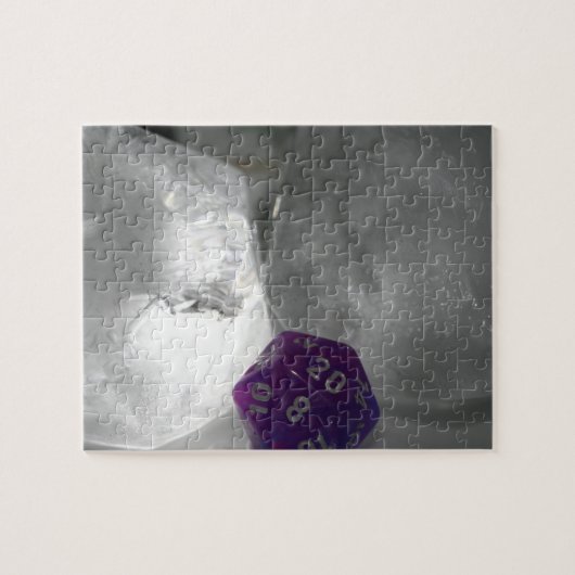 Tabletop RPG | Fantasy Role Player D20 Ice Dice Puzzle (Horizontal)