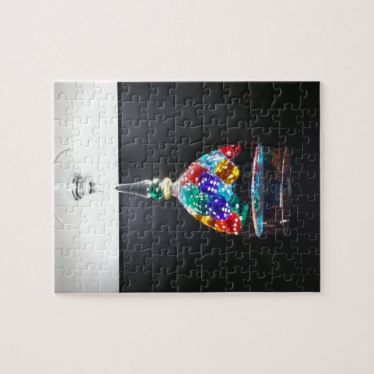 Tabletop RPG | Farbenfrohe Rollenspiele D6 Würfel Puzzle (Horizontal)