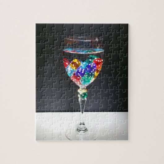 Tabletop RPG | Farbenfrohe Rollenspiele D6 Würfel Puzzle (Vertikal)