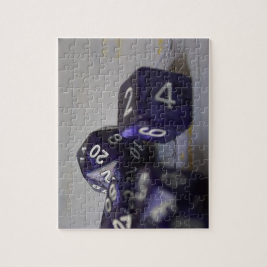 Tabletop RPG | PNP Fantasy Role Player Blue Würfel Puzzle (Vertikal)