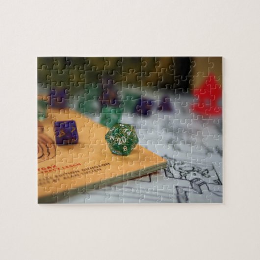 Tabletop RPG | PNP Fantasy Role Player Night Würfe Puzzle (Horizontal)