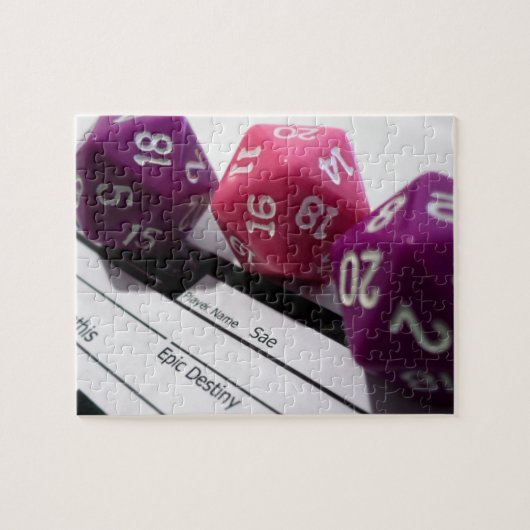 Tabletop RPG | PNP Rollenspiel Blatt Würfel Puzzle (Horizontal)