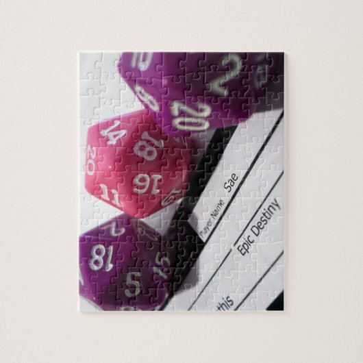 Tabletop RPG | PNP Rollenspiel Blatt Würfel Puzzle (Vertikal)