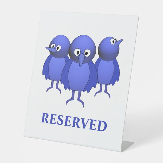 Tabletop Sockelschild (Vorderseite)