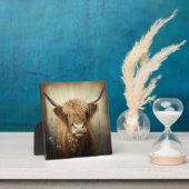 Tabletop-Tafel einer Highland-Kuh Fotoplatte (InSitu)