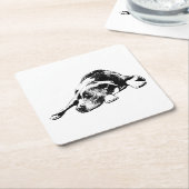 Tabletop Tranquility Rechteckiger Pappuntersetzer (angewinkelt)