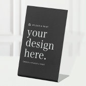 Tabletop Unterschreiben Sie Ihr Design Upload 4" x Sockelschild