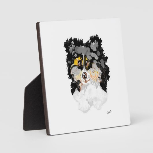 Tabletop W/Leinwand: Welpe Liebe Fotoplatte (Vorderseite)