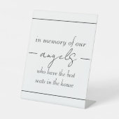 Tabletop-Zeichen Sockelschild (Vorderseite)