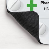Tablets Pills Box Professional Medical Cross Mousepad (Ecke)