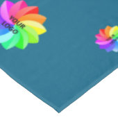 Tablett für die Ausstellung Custom Logo Blue Tischdecke (Schrägansicht)