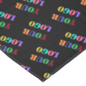 Tablett mit benutzerdefiniertem Firmenlogo - Farbe Tischdecke (Schrägansicht)