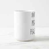 Tablett, Stift, Frieden  Kaffeetasse (Mittel)