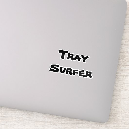 Tablett-Surfer-Aufkleber Aufkleber (Detail)