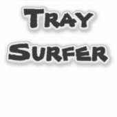 Tablett-Surfer-Aufkleber Aufkleber (Vorderseite)