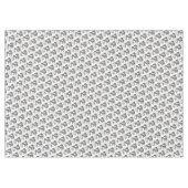Tablette "60x84" Schwarz-Weiß-Blüte Tischdecke (Vorderseite (Horizontal))