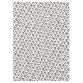 Tablette "60x84" Schwarz-Weiß-Blüte Tischdecke (Vorderseite)