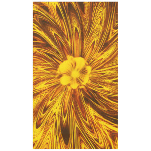 Tablette Abstrakte Linien Gelbe Blume Tischdecke