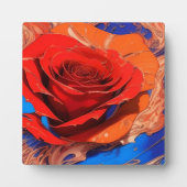 Tablette Abstrakte Rose Fotoplatte (Vorderseite)