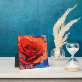 Tablette Abstrakte Rose Fotoplatte