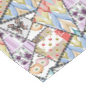 Tablette Abstraktes Patchwork Stepprücken Retro Tischdecke (Schrägansicht)