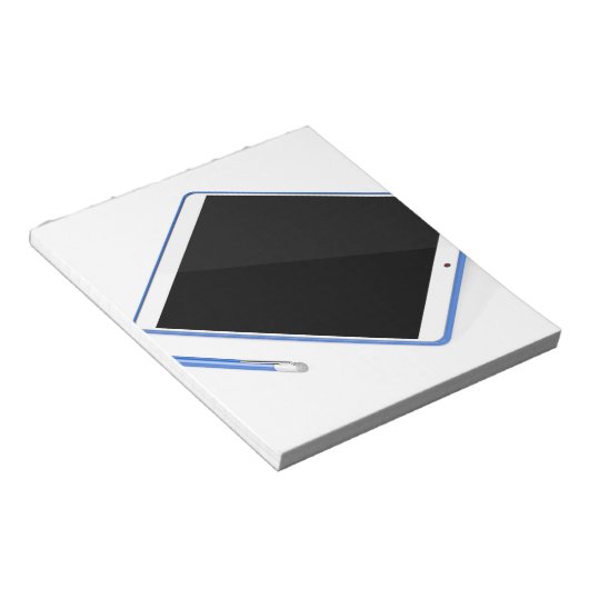 Tablette auf Ständer und Digitalstift Notizblock (angewinkelt)