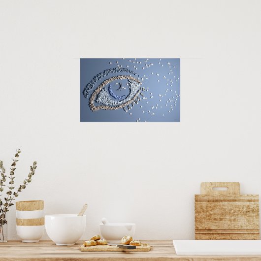 Tablette Auge Poster (Küche)