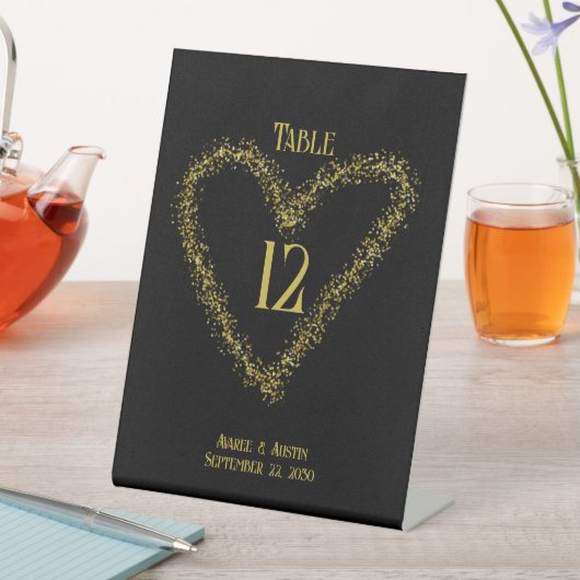 Tablette aus Glitzer Sockelschild (In Situ)