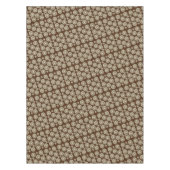 Tablette Braun Beige Blüte Tischdecke (Vorderseite)