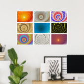 Tablette Circles-Poster Poster (Heimbüro)