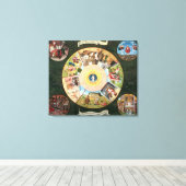 Tablette der sieben Toten Sünden Leinwanddruck (Insitu (Holzboden))