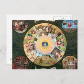 Tablette der sieben Toten Sünden Postkarte (Vorne/Hinten)