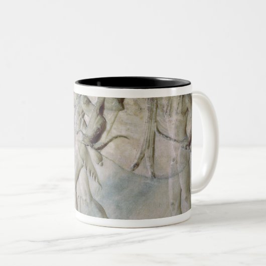 Tablette, die Herkules darstellt Zweifarbige Tasse (VorderseiteRechts)