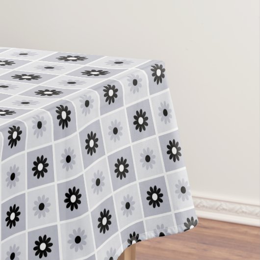 Tablette Grau/Schwarz Muster Tischdecke (Beispiel)