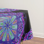 Tablette, Lila Kaleidoskop-Blume Tischdecke (Beispiel)