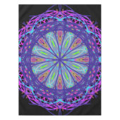 Tablette, Lila Kaleidoskop-Blume Tischdecke (Vorderseite)