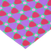 Tablette lila, Kirsche und grüne Blume Tischdecke (Schrägansicht)