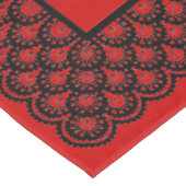 Tablette mit beliebigem Farbskull Tischdecke (Schrägansicht)