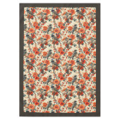 Tablette mit Birds Garden Blooms Inspiriert Tischdecke (Vorderseite)