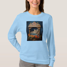 Tablette mit Federbetten in dekorativen Schachtel  T-Shirt