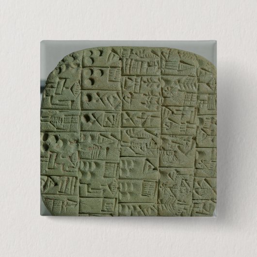 Tablette mit keilförmigem Skript Button (Vorderseite)