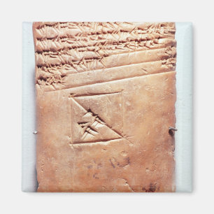Tablette mit keilförmigem Skript, c.1830-1530 BC Magnet