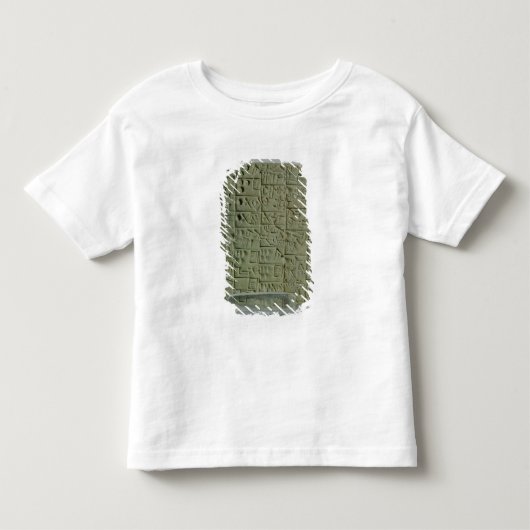 Tablette mit keilförmigem Skript Kleinkind T-shirt (Vorderseite)