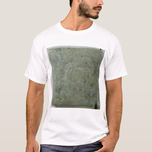 Tablette mit keilförmigem Skript T-Shirt (Vorderseite)