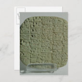 Tablette mit Keilschrift Postkarte (Vorne/Hinten)
