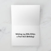 Tablette mit langhaariger Tablette Geburtstagskart Karte (Innenseite)