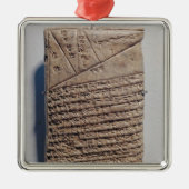 Tablette mit vierzehn Linien eines mathematischen Ornament Aus Metall (Vorne)