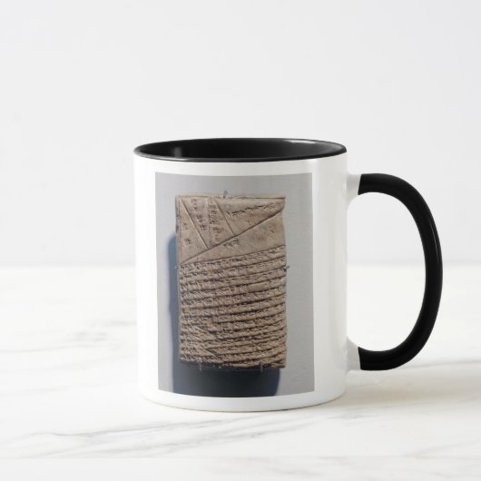 Tablette mit vierzehn Linien eines mathematischen Tasse (Rechts)